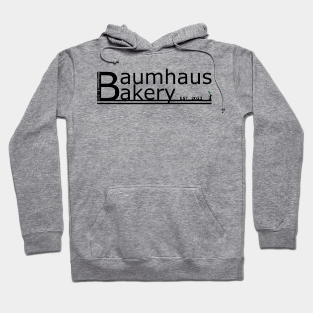 Baumhaus Bakery Logo Black Hoodie by Baumhaus